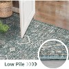 Washable Runner Rug Vintage Hallway Retro Accent Floral Print Distressed Non-Slip Low Pile Kitchen Laundry Bathroom Bedroom - 4 of 4