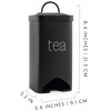 AuldHome Design Black Farmhouse Enamelware Tea Bag Holder; Enamelware Tea Bag Caddy Dispenser for Individual Sachets - 3 of 4