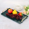 Unique Bargains Modern Rectangular Decorative Plastic Serving Tray 1 Set of 2 Pcs - 3 of 4