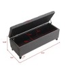 TUYOHW 47.5" Storage Ottoman Bench,Button Tufted Teddy End of Bed Bench with Safety Hinge,Ottoman for Living Room,Entryway,500lb Capacity - 3 of 4