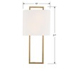 Crystorama Lighting Fremont 2 - Light Sconce in  Vibrant Gold - 2 of 2