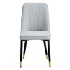 PAGED Modern Dining Chairs Upholstered Dining Room Chairs Kitchen Chairs with Metal Legs for Dining Room, Kitchen - 3 of 4