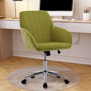 CAVINAS Adjustable Office Chair, Velvet Home Office Desk Chair, Ergonomic Office Chair, Swivel Chair, Backrest Seat, Desk Chair Comfy - 1 of 4
