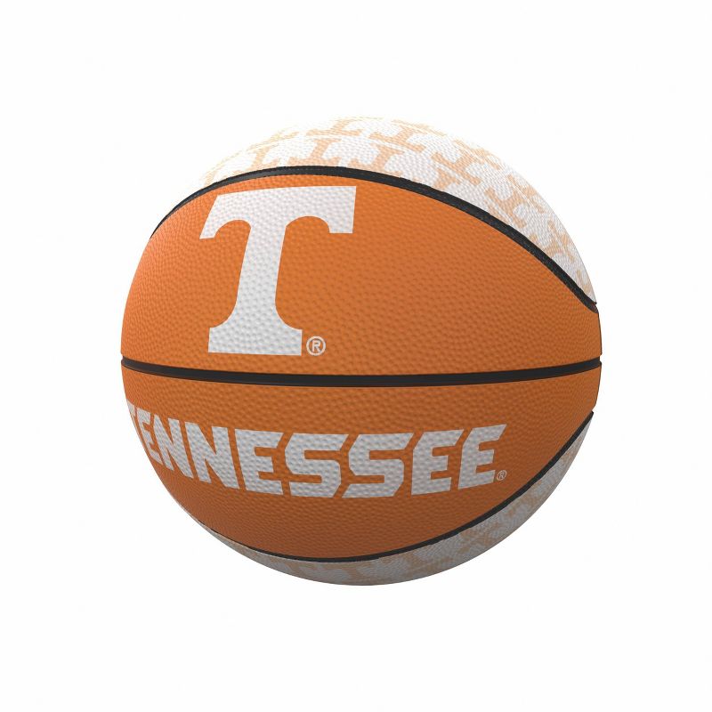 NCAA Tennessee Volunteers Repeating Logo Mini-Size Rubber Basketball, 1 of 2