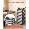 VEVOR Plastic Storage Organizer, 10-Tier Large Capacity with Organizer Top, Black Frame Only, PP Material Multifunctional Scrapbook Storage, Black - 3 of 4