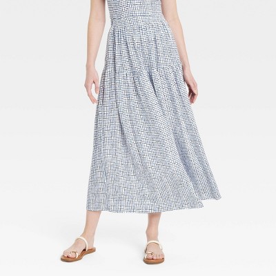 Women's Tiered Maxi A-Line Skirt - Universal Thread™
