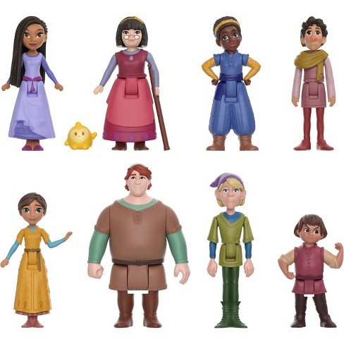 Disney Wish The Teens Pack Of 8 Posable Mini Dolls & Star Figure : Target