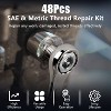 iMountek"49Pcs Thread Chaser Set - Rethreading Dies, Taps & Files for Thread Repair & Restoration Kit"Black - 4 of 4