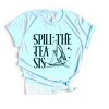 Simply Sage Market Spill The Tea Sis Boat Short Sleeve Tee - 2 of 4