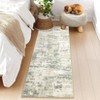 Modern Abstract Non Slip Area Rug Stain Resistant Contemporary Soft Rugs Ultra Low Pile Indoor Mat for Living Room Bedroom Kitchen - 2 of 4