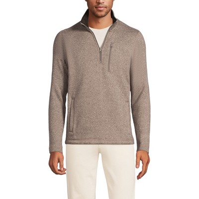 Lands' End Men's Quarter Zip Sweater Fleece