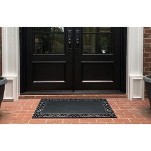 A1HC Rubber Front Door Mat 30x48, Non-Slip Welcome Doormat With Scrapping Pins For Outdoor & Indoor - 1 of 4