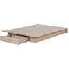 HomeStock Platform Bed with Drawer Rustic Oak Primo - 2 of 4