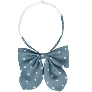 Elerevyo Women's Pre-tied Adjustable Straps Polka Dots Uniform Casual Bow Ties - 1 of 4