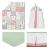 Sweet Jojo Designs Girl Baby Crib Bedding Set - Woodsy Coral Green and Grey 4pc - 2 of 4