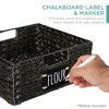 Best Choice Products Set of 4 13in Woven Water Hyacinth Pantry Baskets w/ Chalkboard Label, Chalk Marker - image 2 of 4