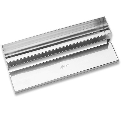 Ateco 4918 Stainless Steel Terrine Mold with Cover, Round Bottom, 11.75 by 2.25-Inches