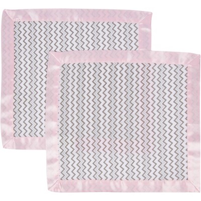 MiracleWare Muslin Security Blanket - Pink 2pk