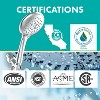 Niagara Conservation Healthguard 5-Spray with 1.5 GPM Wall Mount Handheld Shower Head - Chrome with Removable Faceplate - 3 of 4