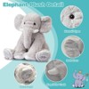 TITQWOP 18in Elephant Stuffed Animals,Soft Elephant Plushies Toys Doll Cute Elephant Plush Toys Huggable Gifts for Boys Girls - 2 of 4