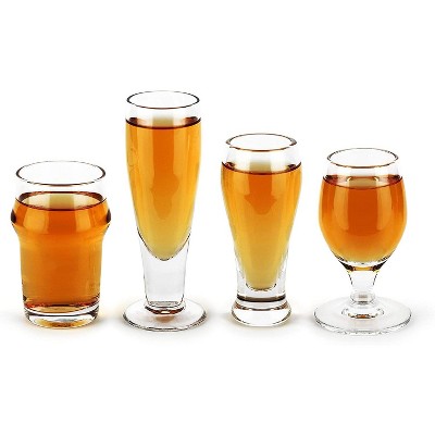 UT Brands Craft Shots 1.2 - 2.4oz Shot Glasses | Set of 4