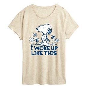 Women's - Peanuts - Andy I Woke Up Like This Short Sleeve Graphic T-Shirt - 1 of 4