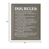 Slickblue Rustic Dog Lover Wall Decor – 10 Funny Dog Rules Sign – Pet Humor Wooden Accent – 9x12 inches, Color Options - 3 of 3