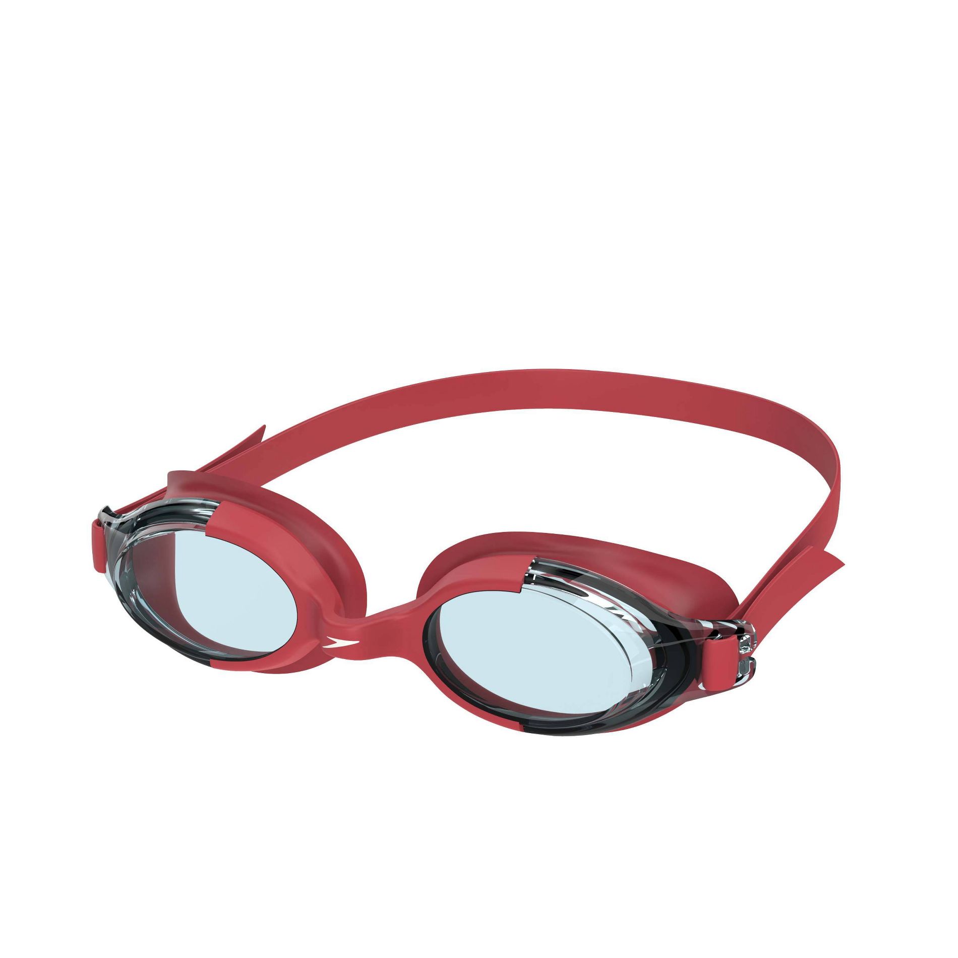 Speedo Junior Seaspray Swim Goggles - Red: Anti-Fog, Adjustable Strap, Ages 6-14