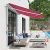 Vynxaria 13' x 8' Retractable Awning - Elegant Sunshade for Outdoor Spaces - 3 of 4