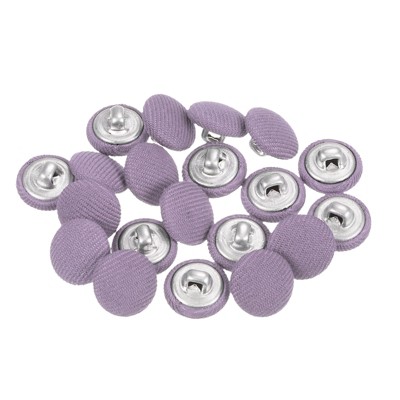 Unique Bargains Metal Shank Round Cloth Covered DIY Sewing Buttons 20 Pcs