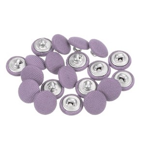 Unique Bargains Metal Shank Round Cloth Covered DIY Sewing Buttons 20 Pcs - 1 of 4