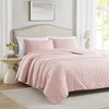 RT Designers Collection Caitlyn 3 Pieces Washed Pinsonic Lightweight Quilts Set For Bedding Blush - 2 of 4