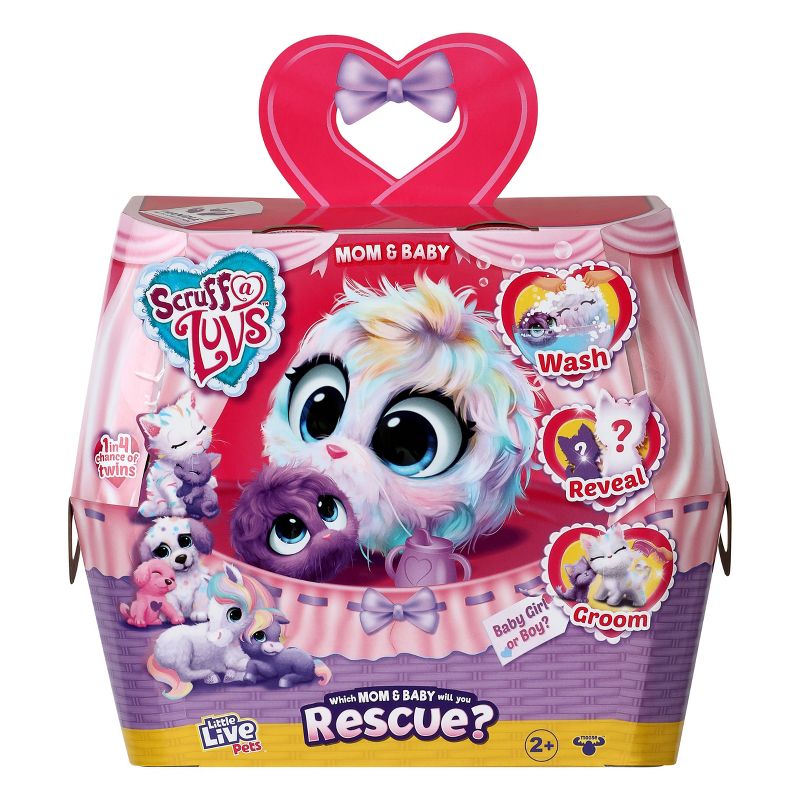 Little Live Pets Scruff-a-Luvs Pastel Pets Mom &#38; Baby, 1 of 14