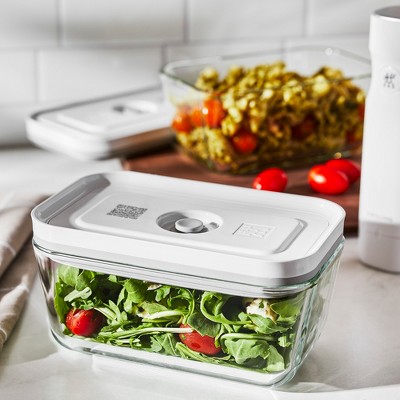 Clear Medium Glass Vacuum Sealer Food Storage Container Set
