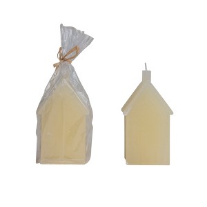 Unscented House Shaped Candle - 1 of 2