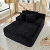 Oversized Velvet Bean Bag Chair, Soft & Cozy Floor Sofa for Adults & Kids, Plush Lounge Seat for Bedroom or Living Room-The Pop Home - 3 of 4
