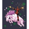 Women's Marvel St. Patrick's Day Deadpool Unicorn T-Shirt - 2 of 4