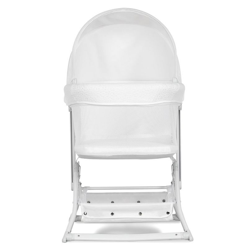 Dream On Me JPMA Certified Insta Fold Bassinet and Cradle in White, 6 of 14