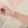 Guili Sterling Silver 14K Gold Plated Clear Cubic Zirconia Pin Adjustable Bracelet, Elegant Design with Sparkling Stones for Versatile Style - 3 of 3