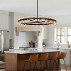 CityFurn 48-Light Large Modern Wagon Wheel Chandelier with Crystal Glass - 3 of 4