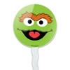 Sesame Street Oscar the Grouch Face Cupcake Picks Toppers Decoration Set of 6 - 2 of 4