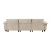 120.5'' Chenille Fabric Sofa with Plush Comfort, Modern Style, and Durable Plywood Frame - 3 of 4