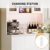 71" Tall Kitchen Pantry Cabinet with Adjustable Shelves, Microwave Space & Charging Station - 2 of 4