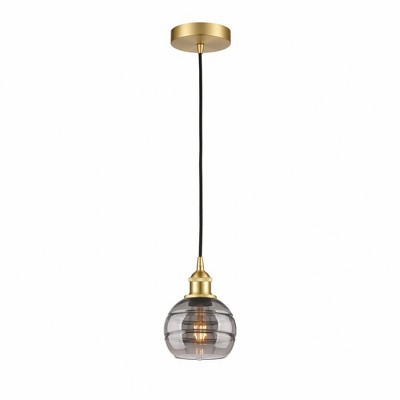 Rochester - 1 Light Cord Hung Mini Pendant In Industrial Style-7.88 Inches Tall and 5.88 Inches Wide