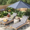 78"x24" Cabana Stripe Outdoor Chaise Lounge Cushion - Threshold™ - 2 of 4