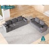 AMERLIFE Modular Sectional Sofa with USB Ports, Cup Holders& Hidden Storage for Office Living Room - 2 of 4