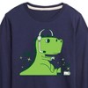 Boys' - Instant Message - T-Rex Gamer: Pew Pew Pew Long Sleeve Graphic T-Shirt - 2 of 4