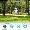 Kids Adventure Swing Set with A-Frame Stand, Adjustable Sturdy Metal Swing for Backyards & Gardens, Ideal Gift for Ages 3-10 - 3 of 4