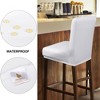 PiccoCasa Waterproof PU Leather Pub Counter Height Side Chair Covers with Elastic Band - 3 of 4