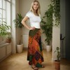 Agan Traders Women's Boho Patch Work Tie Up High Waisted Long Skirt Wrap Cover Up - 4 of 4